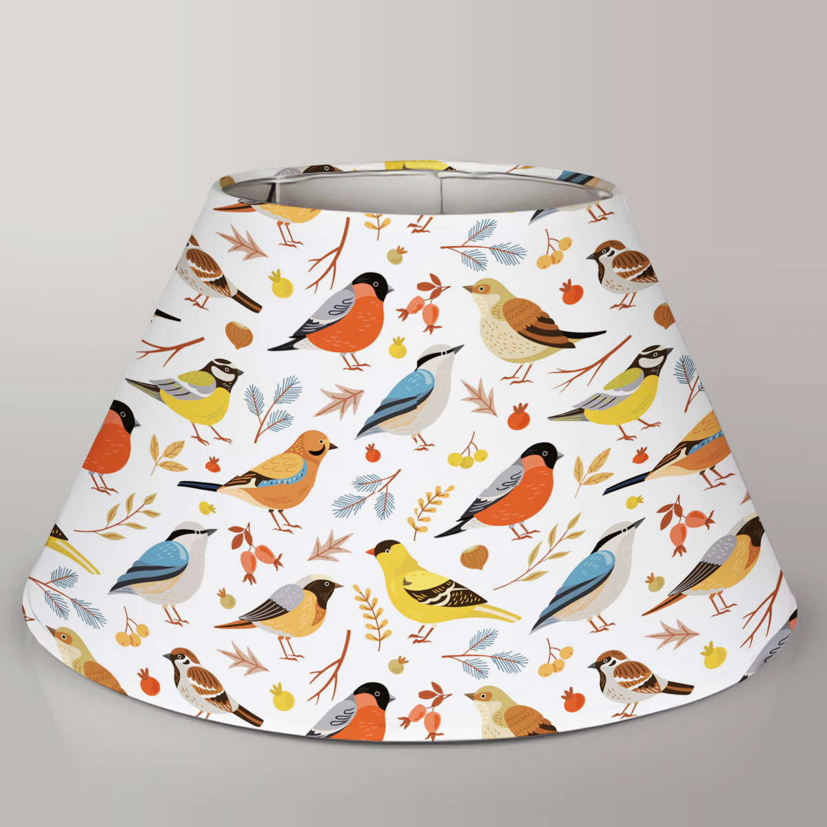 Coon Berries Finch Lamp Cover