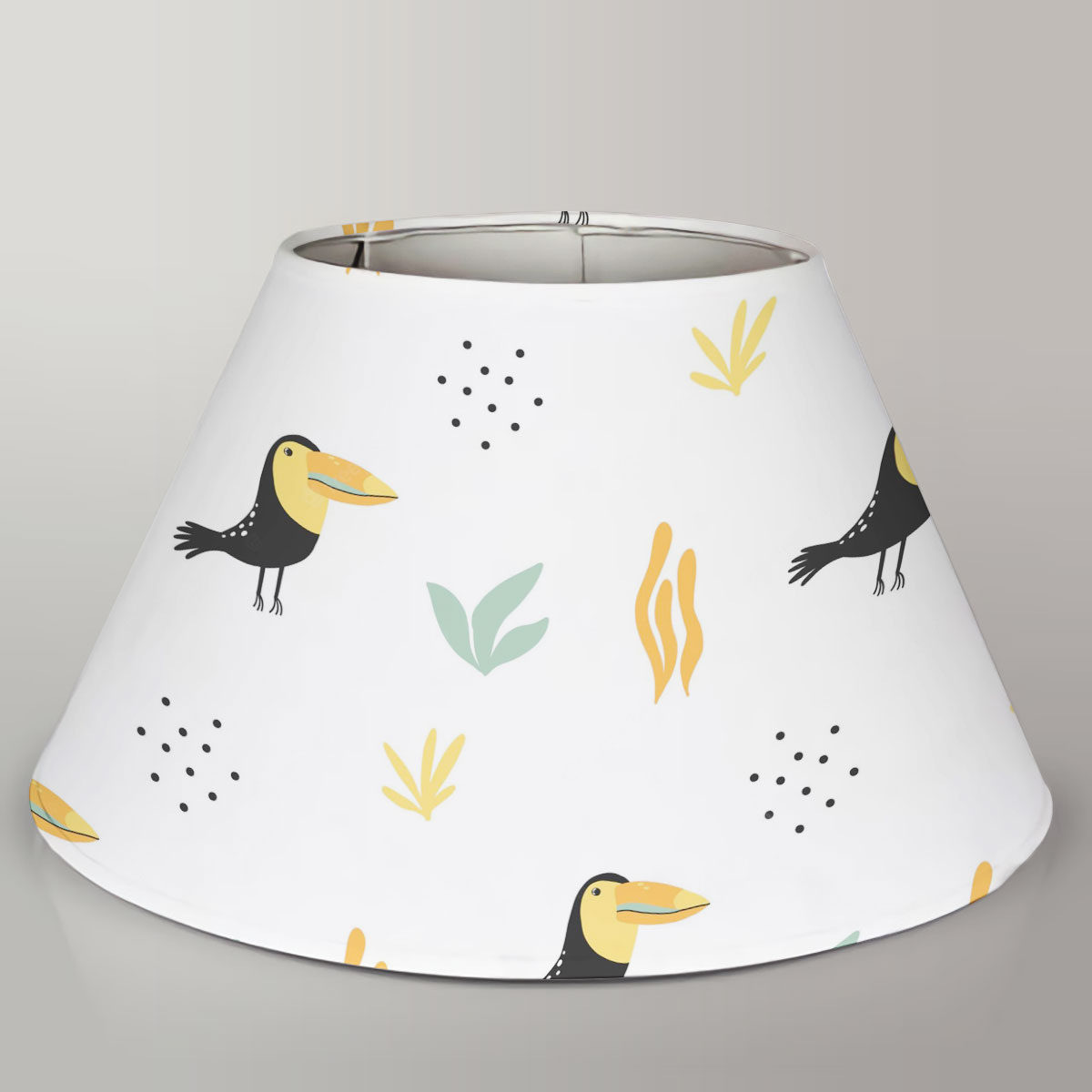 Coon Toucan White Background Lamp Cover