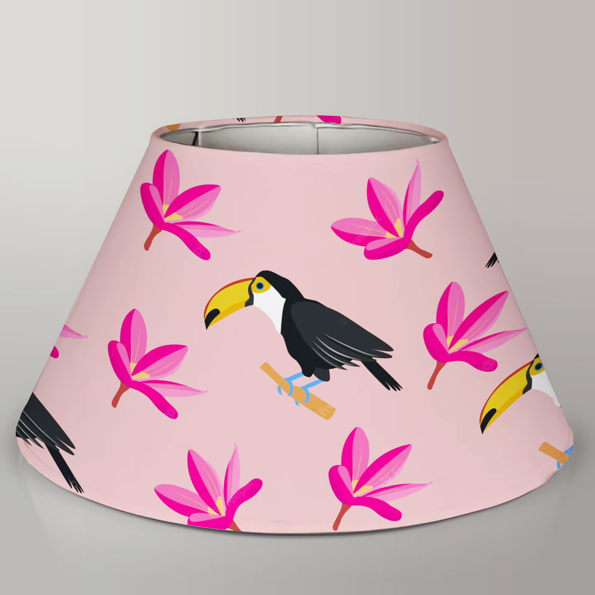 Pink Universe Toucan Lamp Cover