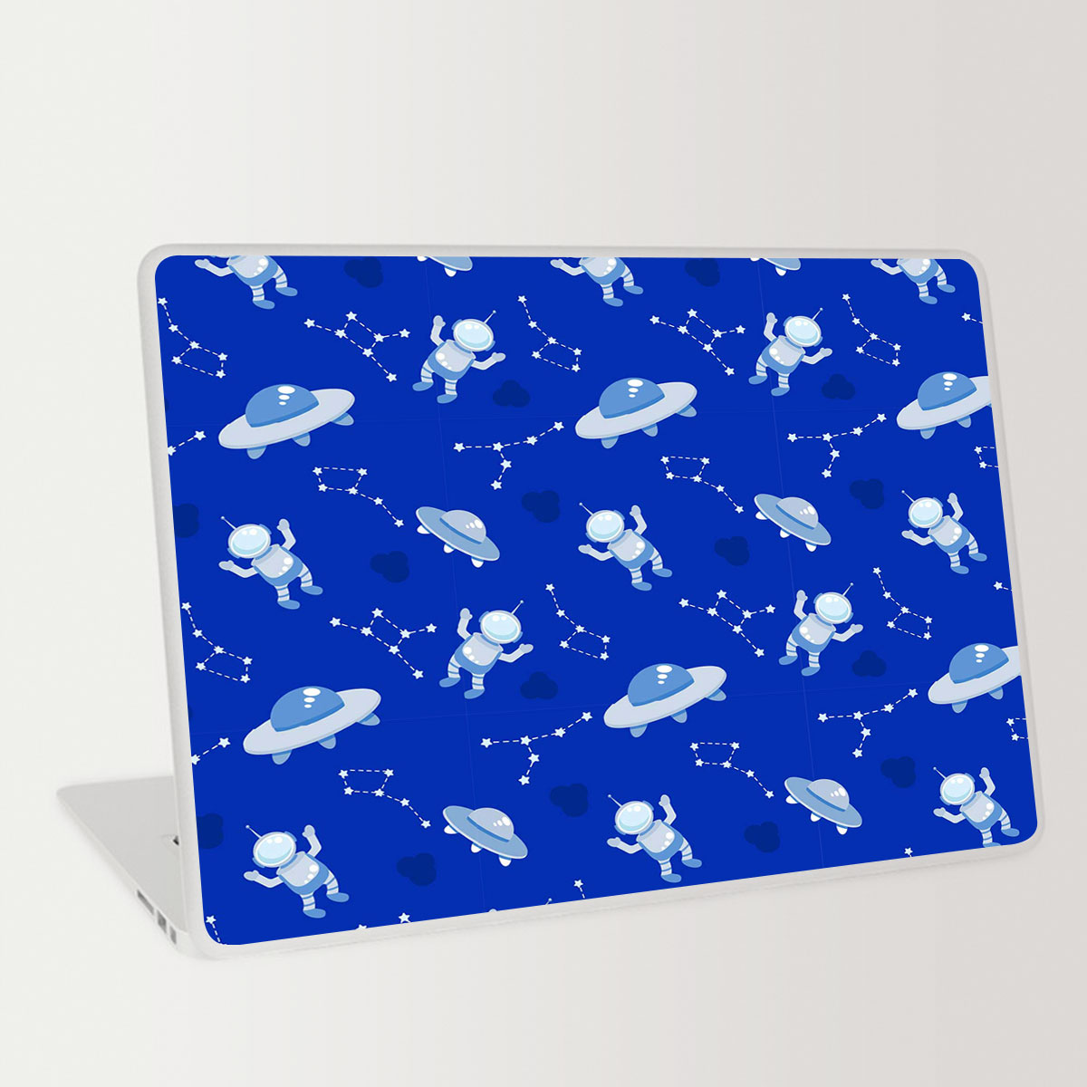Astronauts Spaceships And Constellation Laptop Skin