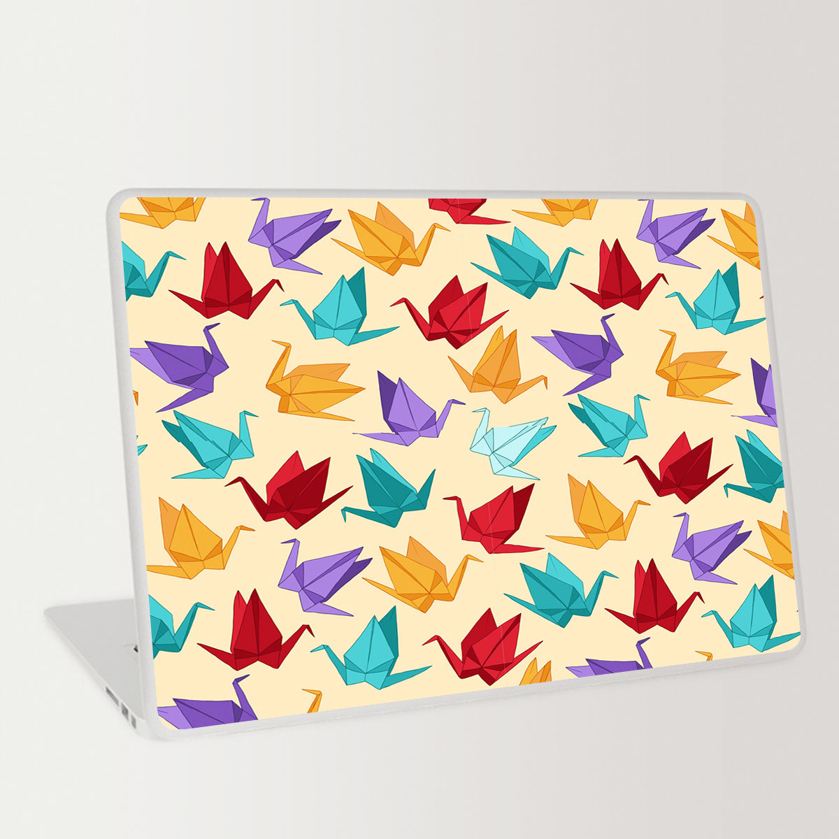 Colorful Origami Crane Laptop Skin