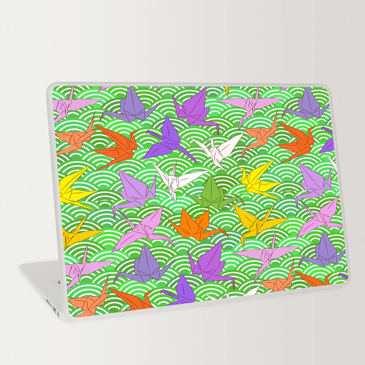 Colorful Paper Crane Laptop Skin