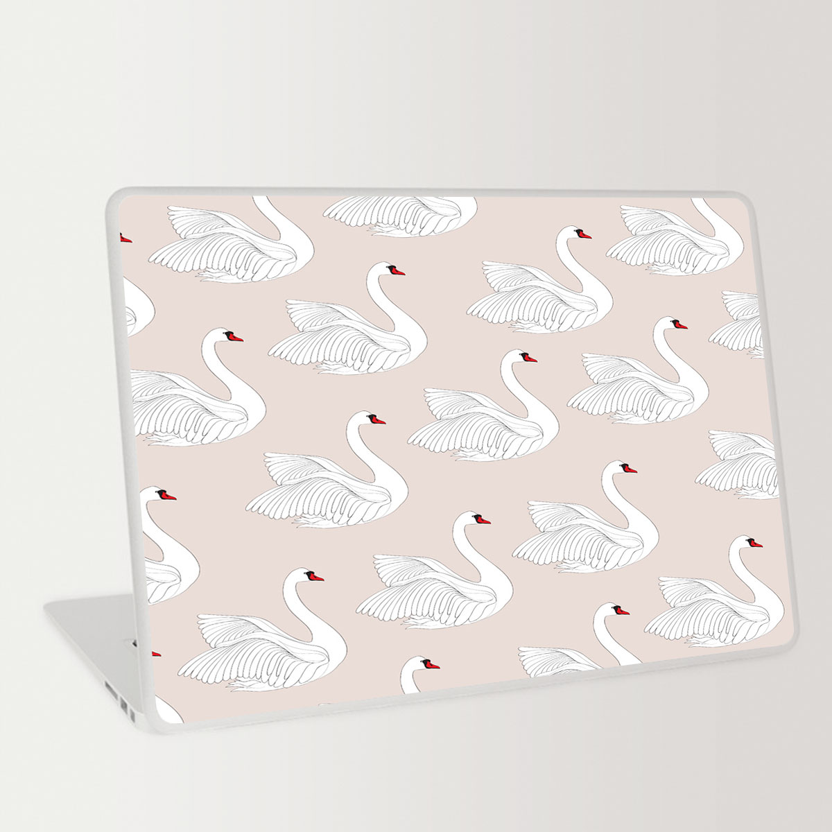 Iconic White Swan Laptop Skin