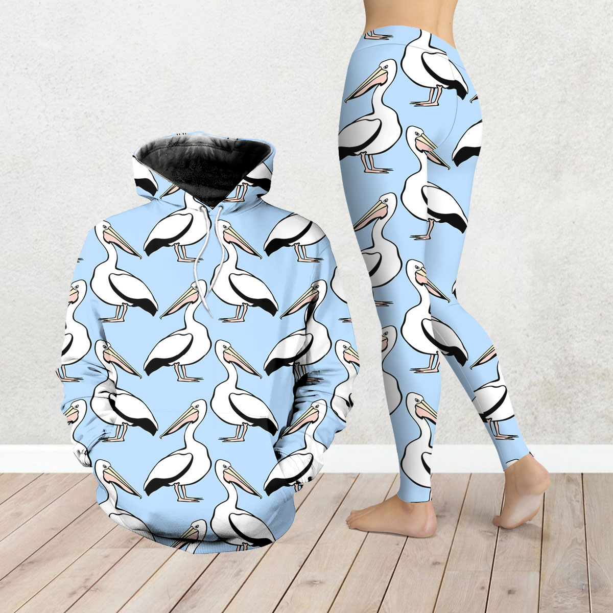 Illustration Pelican Legging Hoodie Set