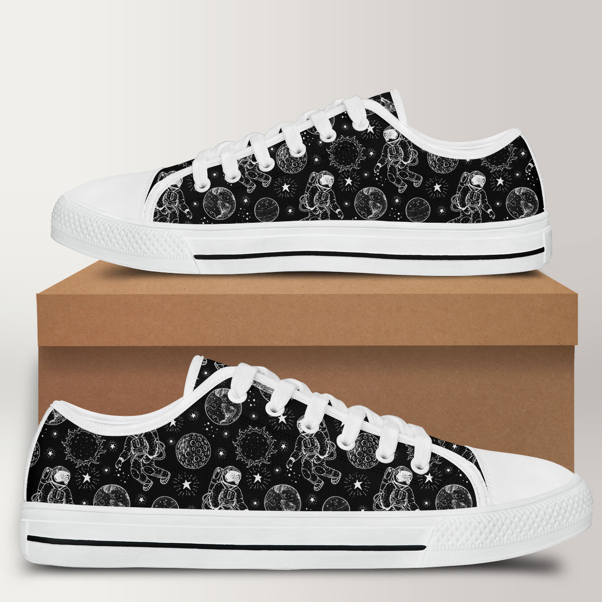 Galaxy Astronaut Low Top Shoes