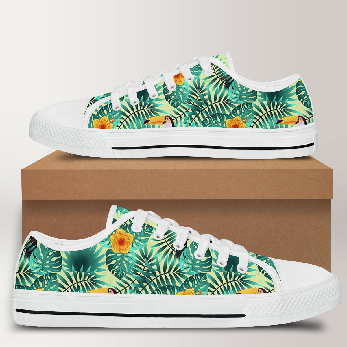Tropical  Toucan Low Top Shoes