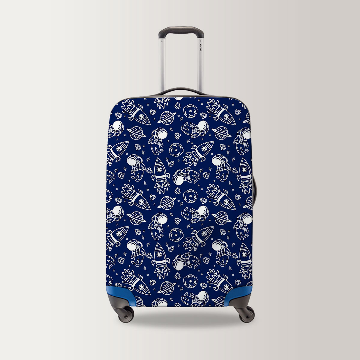 Astronaut in Doodle Style Luggage Bag