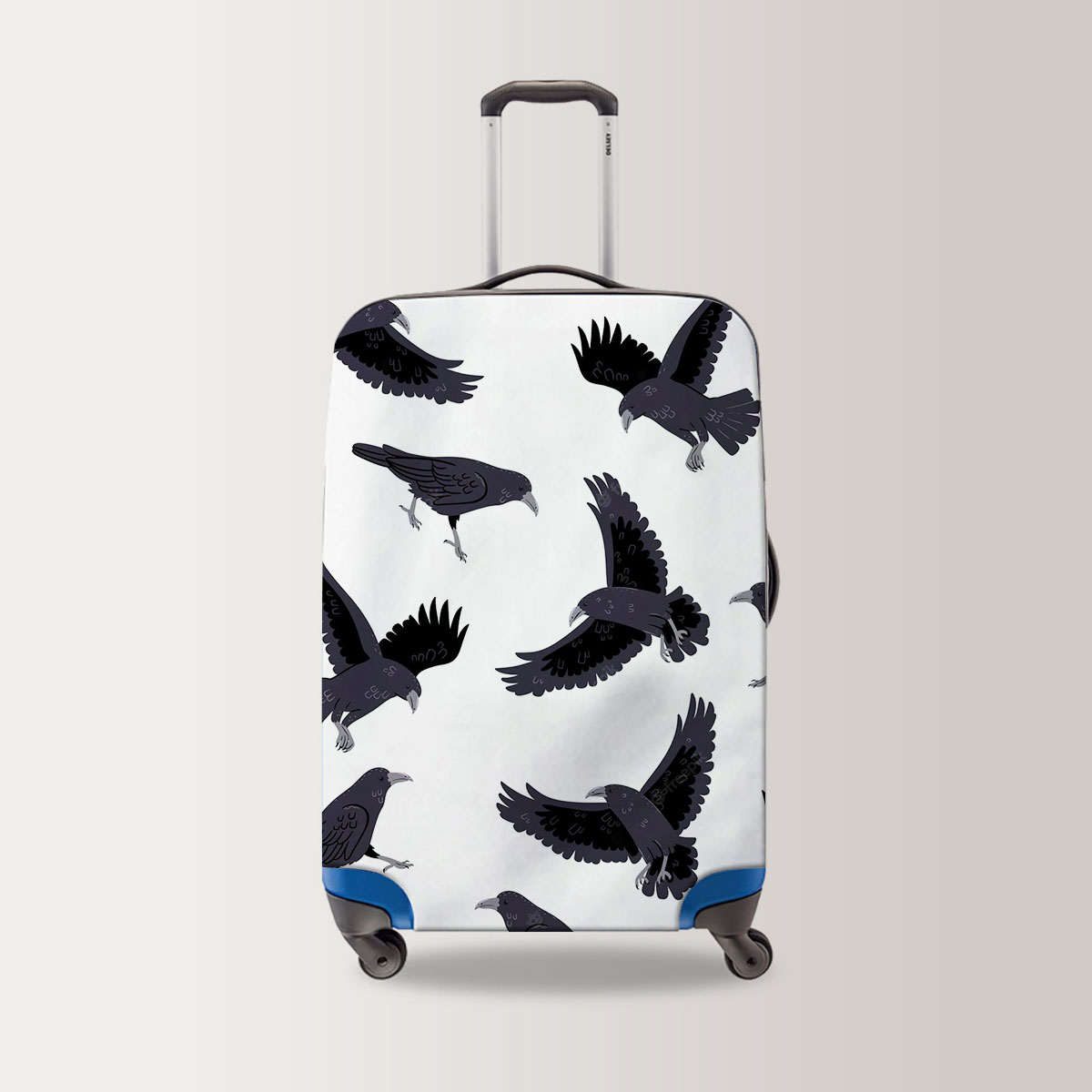Black Crow Monogram Luggage Bag
