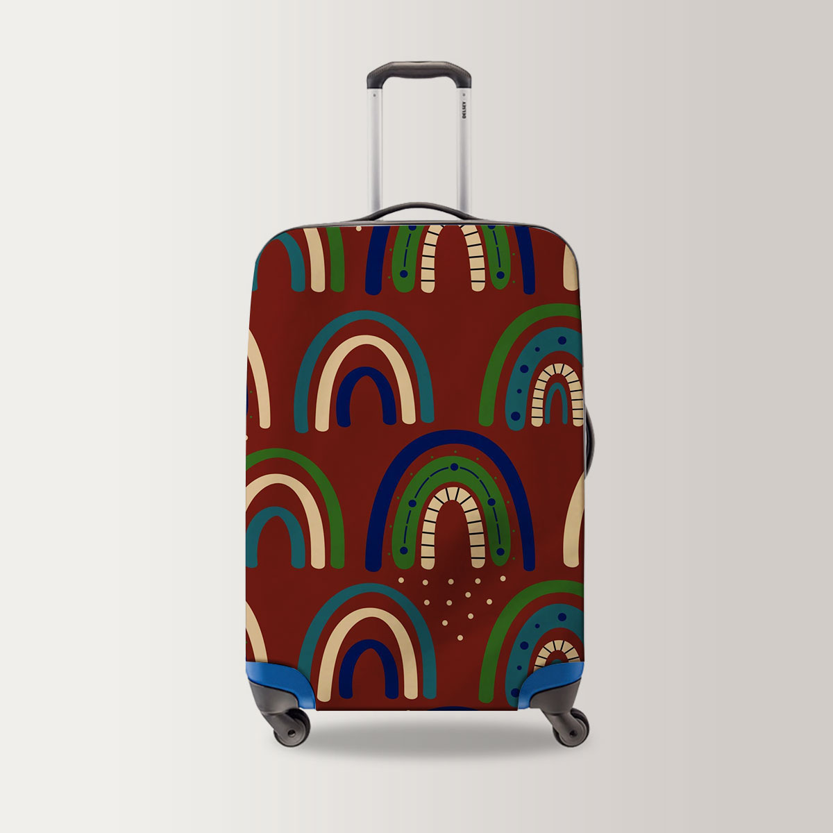Boho Rainbow Seamless Pattern Luggage Bag