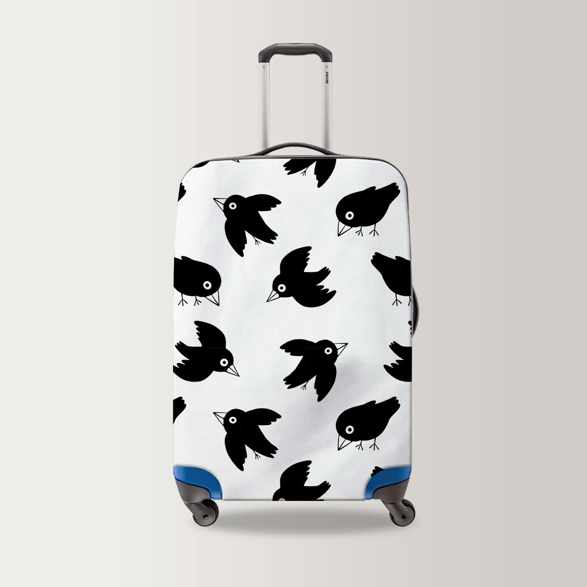 Cartoon Little Crow Luggage Bag