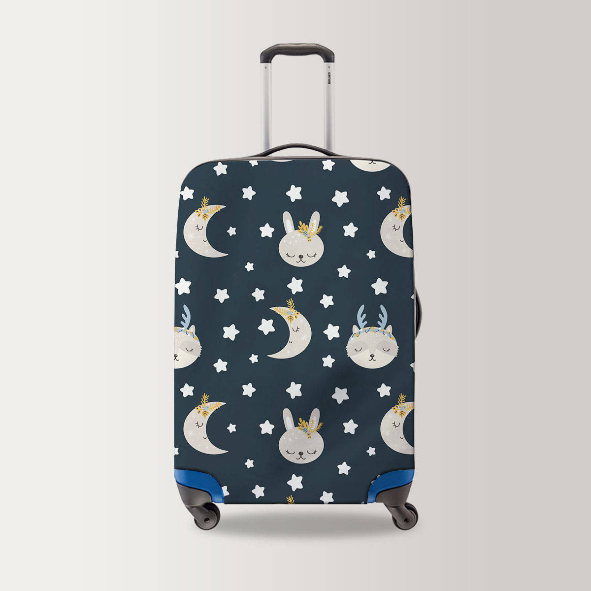 Christmas Pattern With Animals Luggage Bag