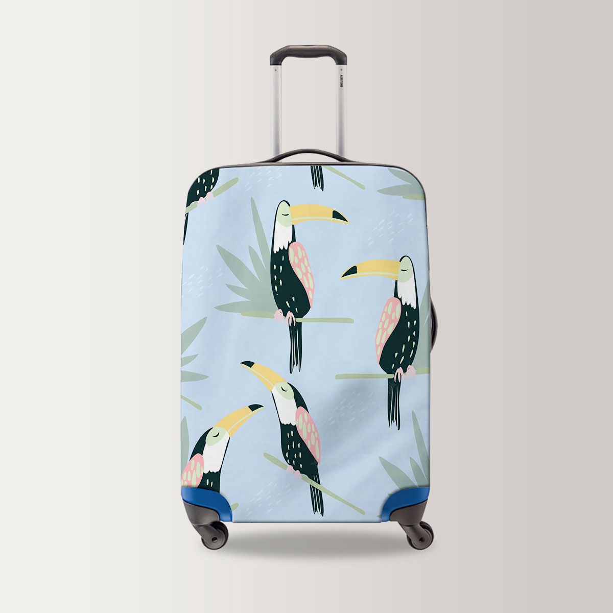 Coon Sleeping Tropical Toucan Luggage Bag