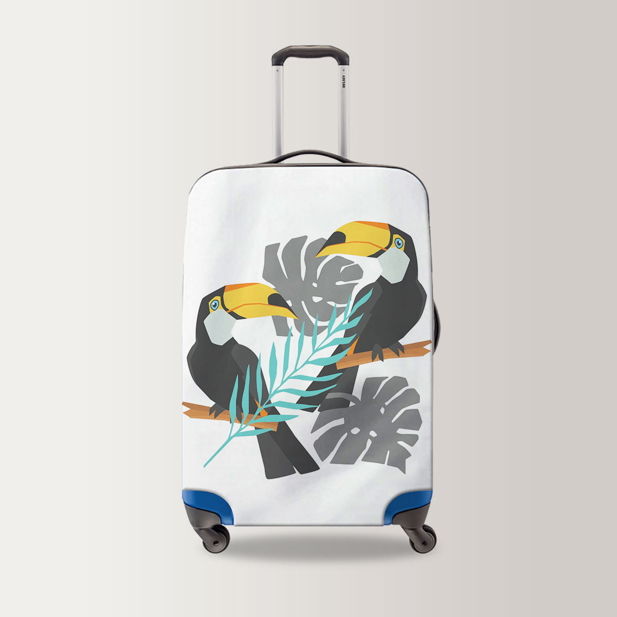 Couple Toucan On Tree Luggage Bag