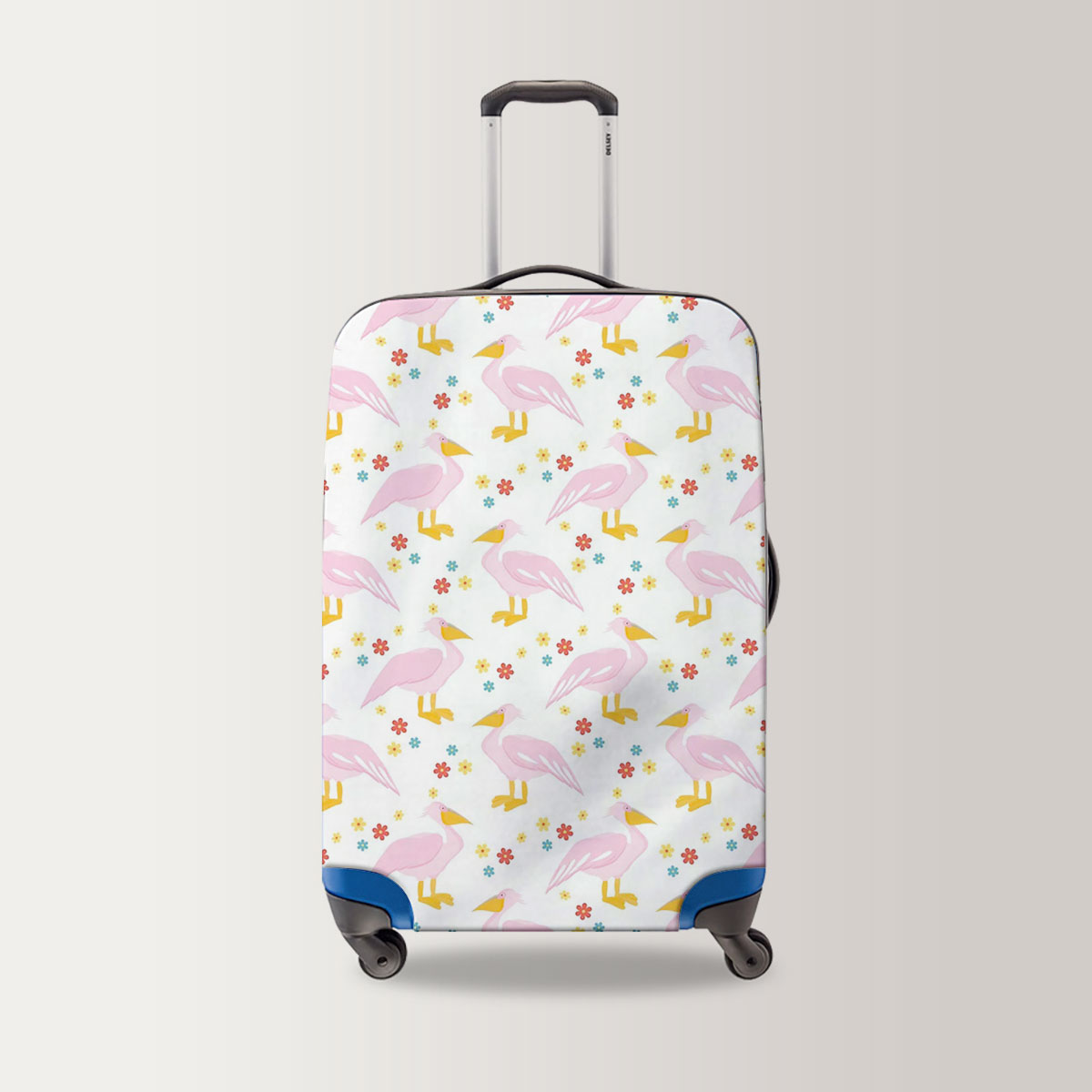 Floral Pink Pelican Luggage Bag