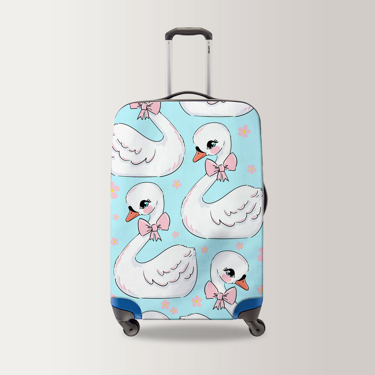 Little White Swan Luggage Bag