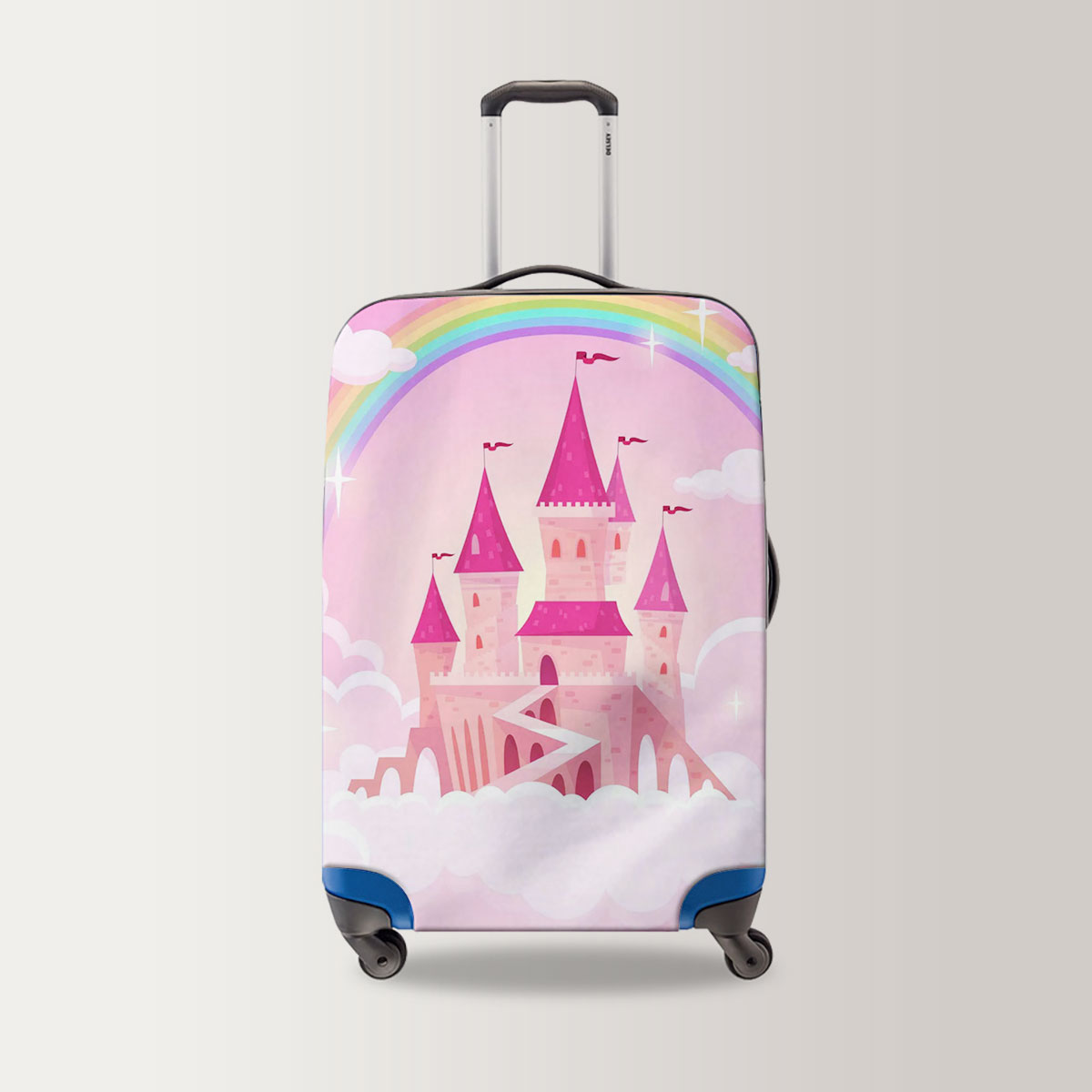 Magic Pink Rainbow Castel Luggage Bag