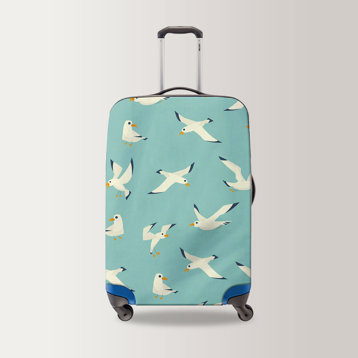 Monogram Cartoon Seagull Luggage Bag