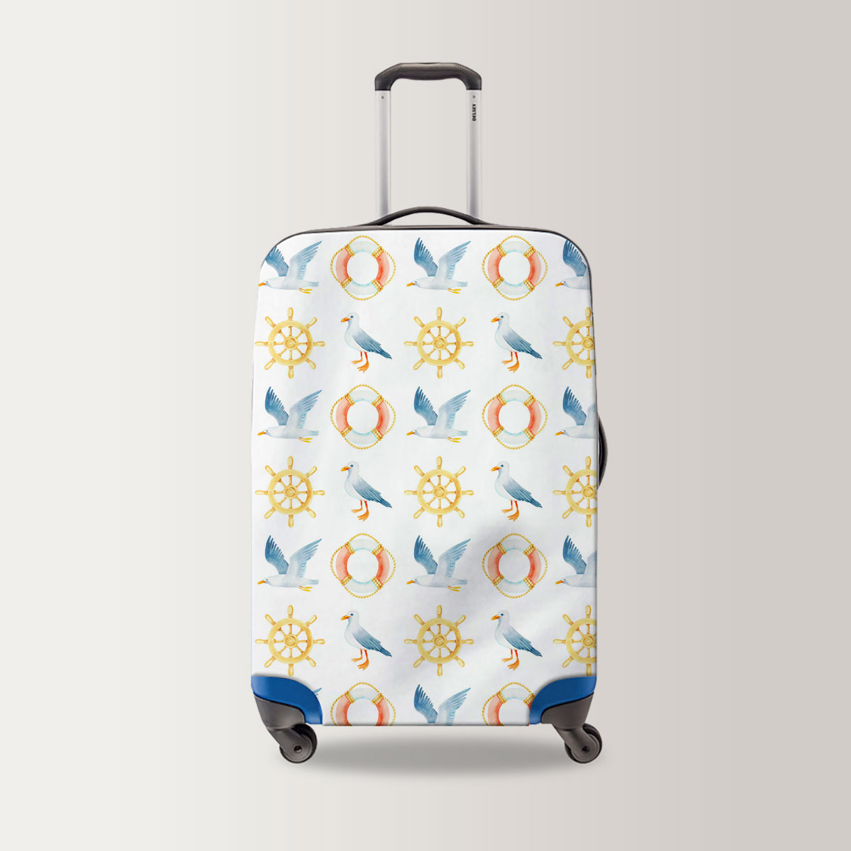 Ocean Vibe Seagull Luggage Bag