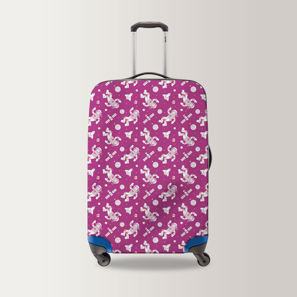 Pink Astronaut Luggage Bag