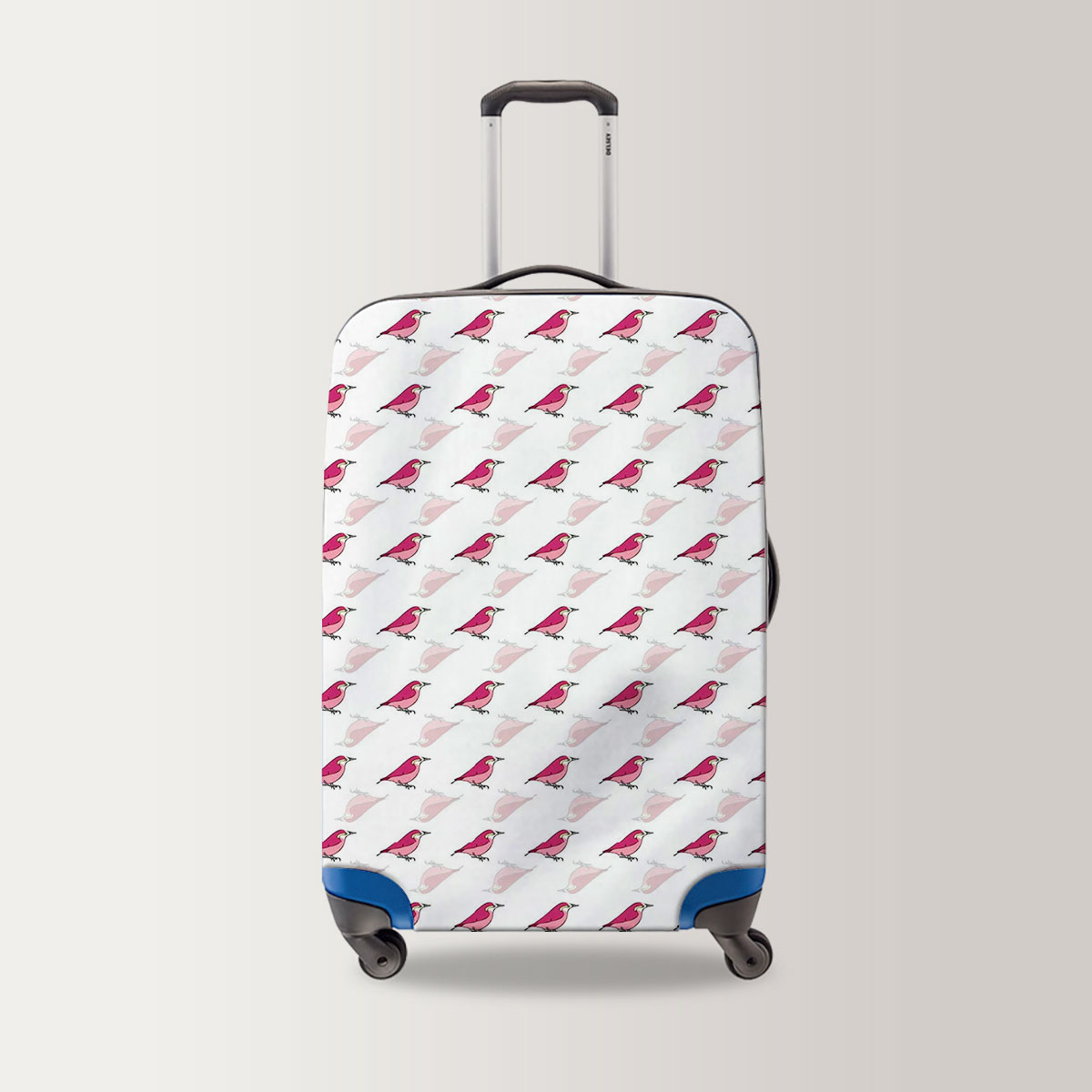 Pink Finch Monogram Luggage Bag