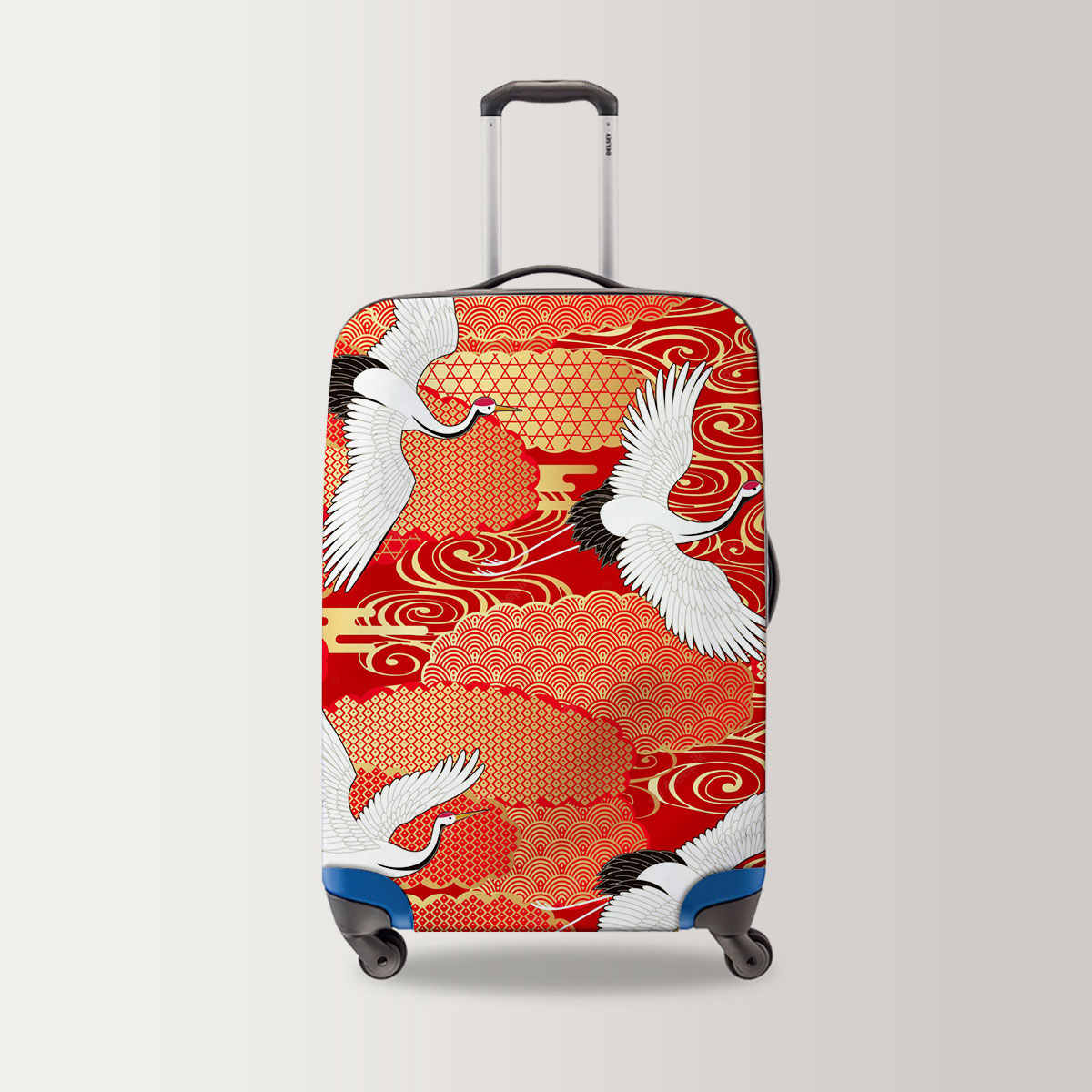 Red Cloud Crane Luggage Bag