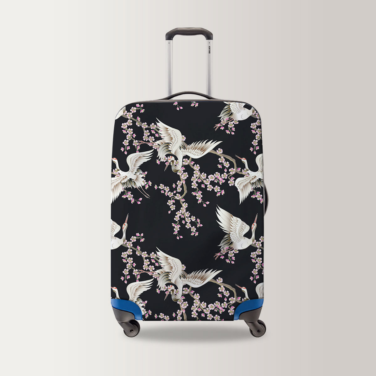 Sakura Flower Crane Luggage Bag