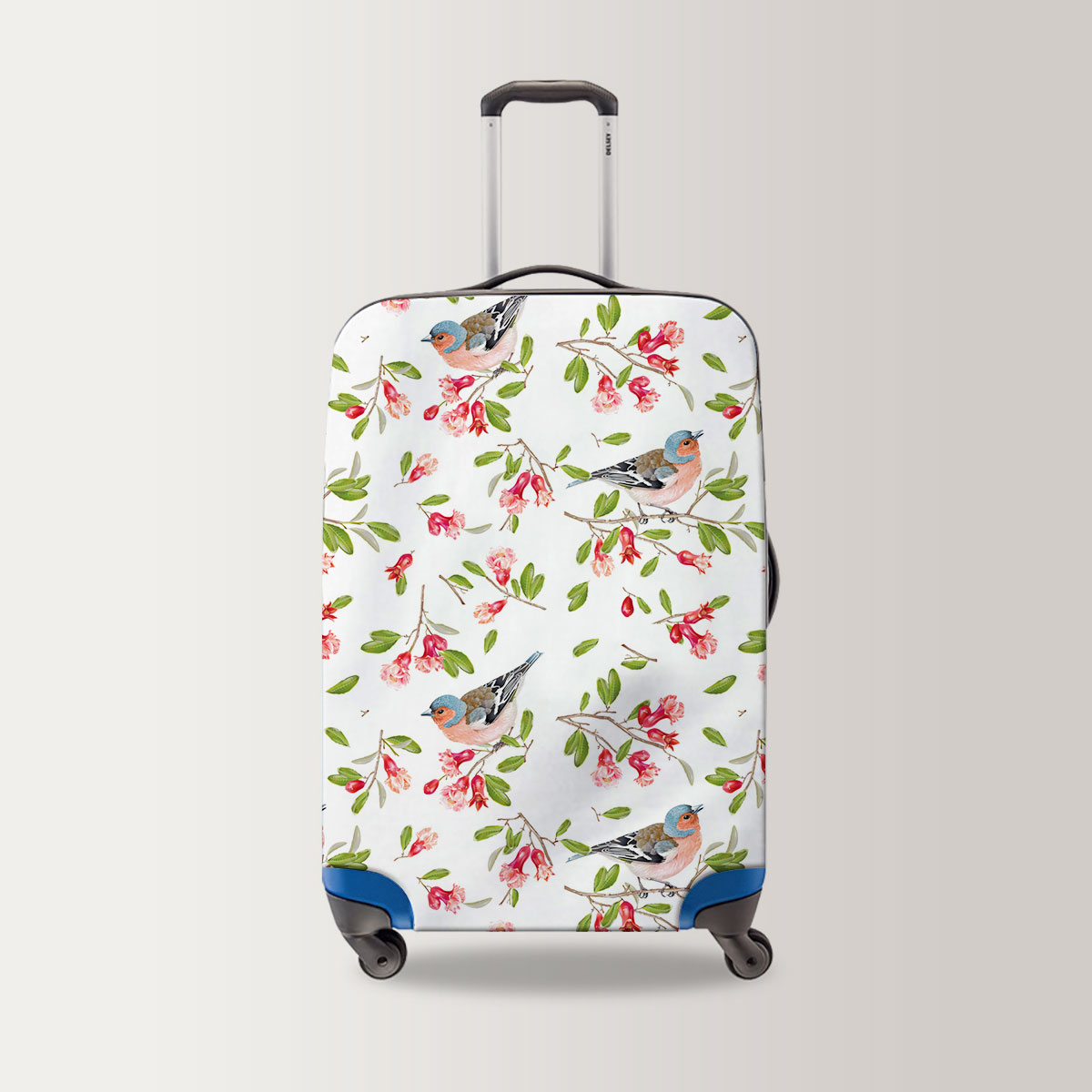 Spring Finch Couple Luggage Bag