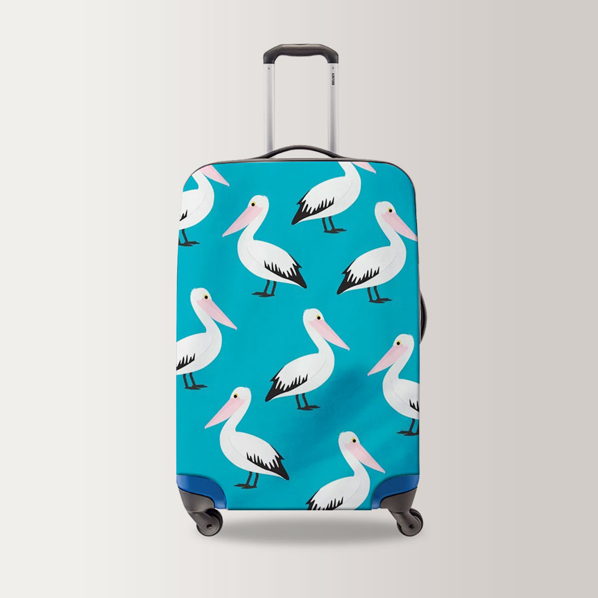 White Pelican Monogram Luggage Bag