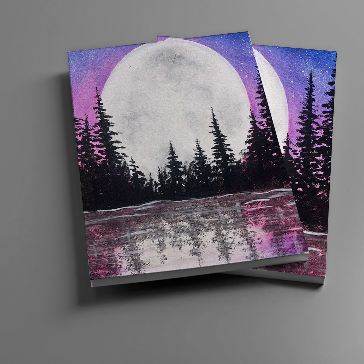 Abstract Moon River Notebook