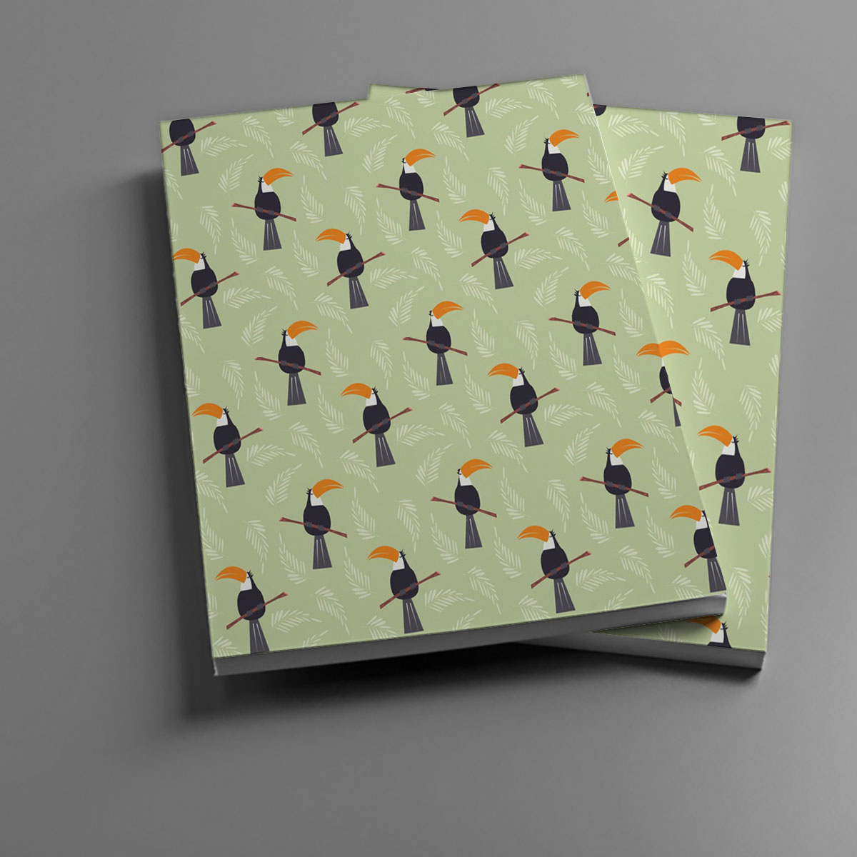 Coon Cute Toucan Monogram Notebook