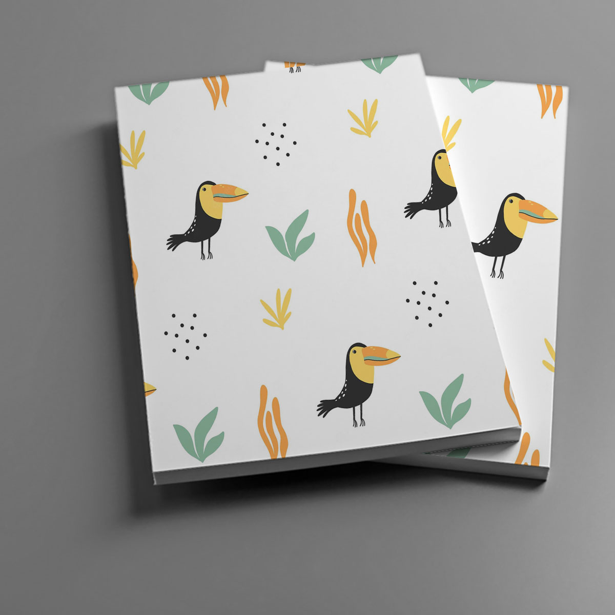 Coon Toucan White Background Notebook