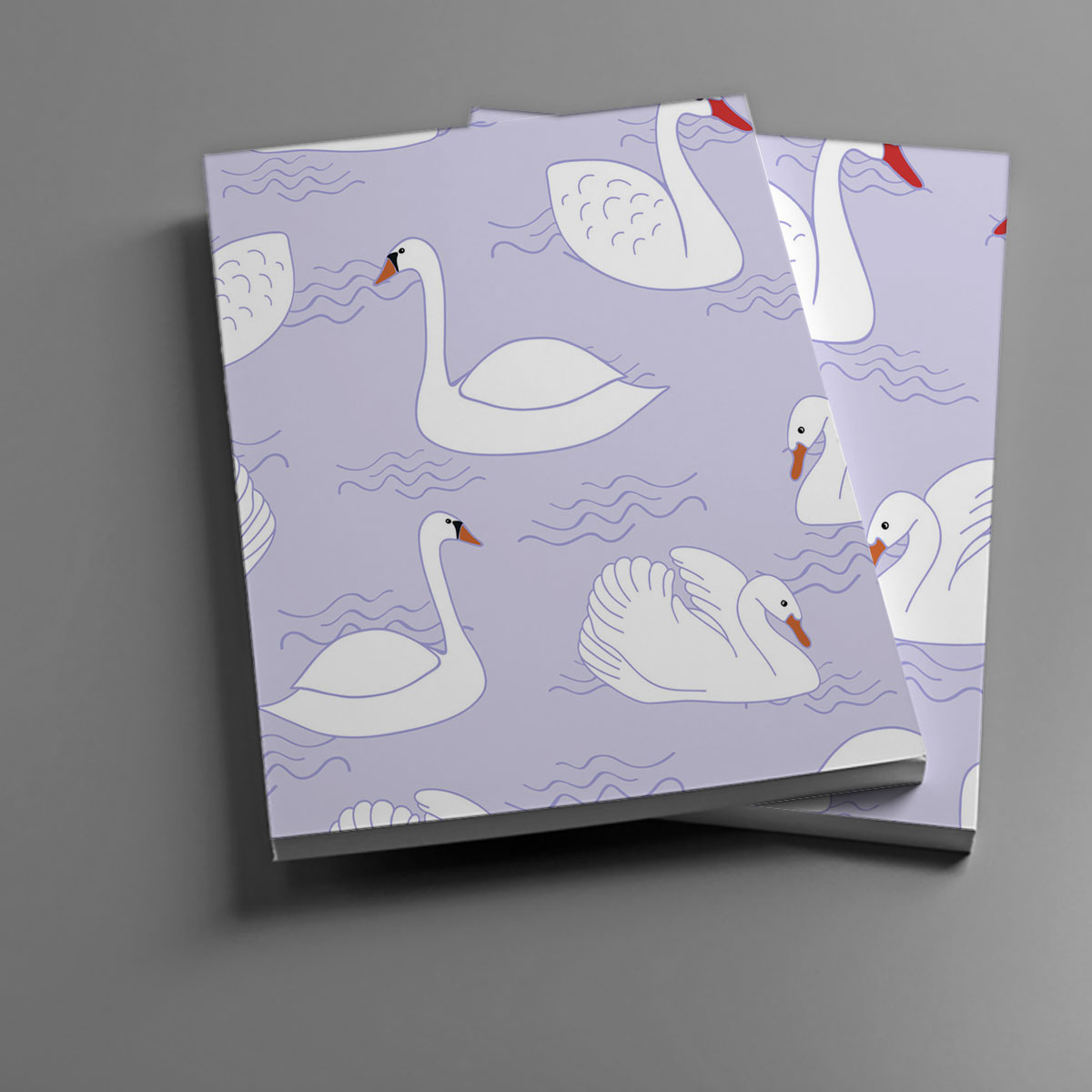 Floating White Swan Notebook