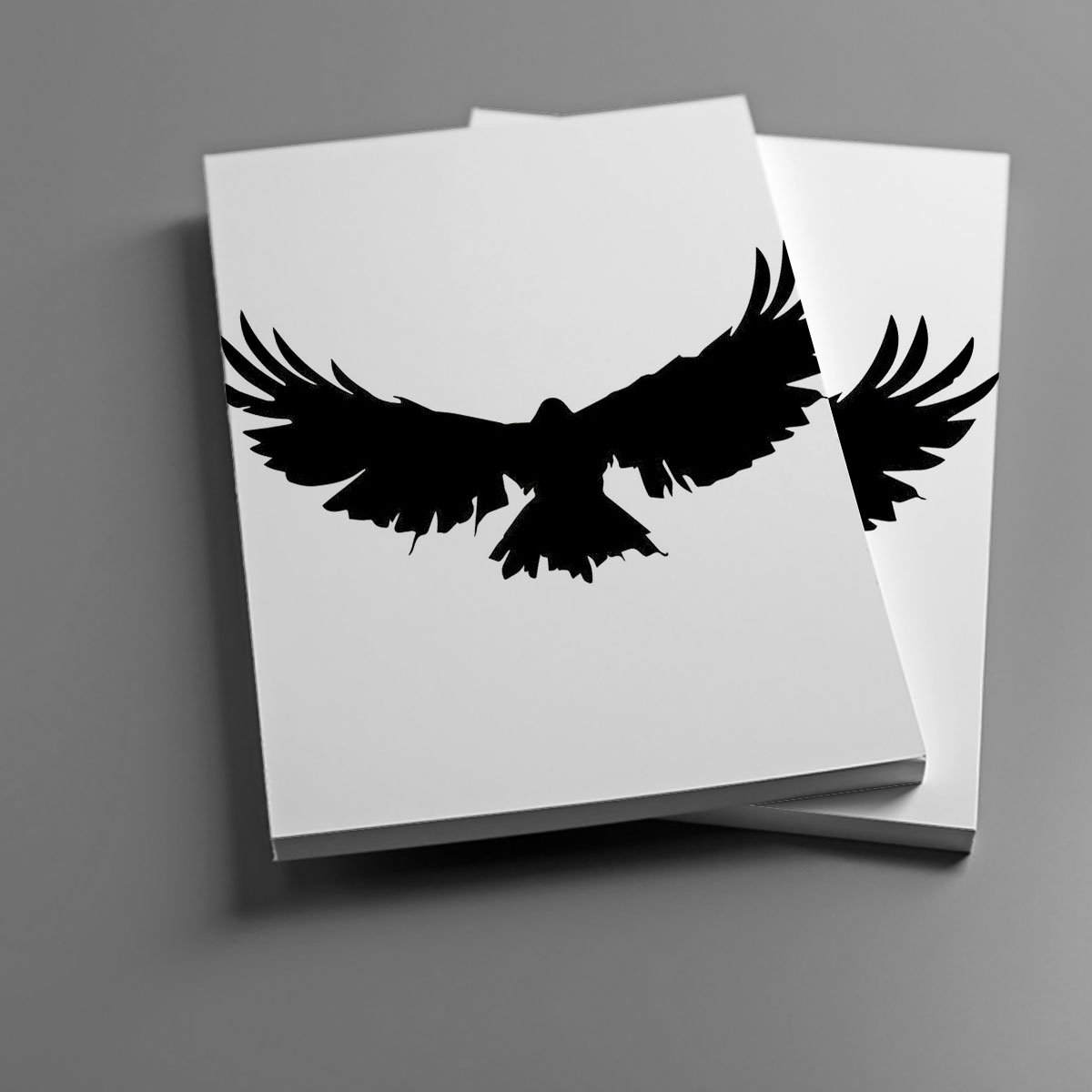 Iconic Black Raven Notebook