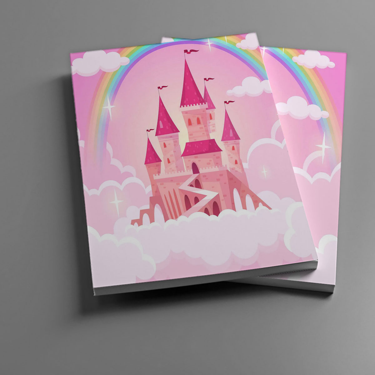 Magic Pink Rainbow Castel Notebook