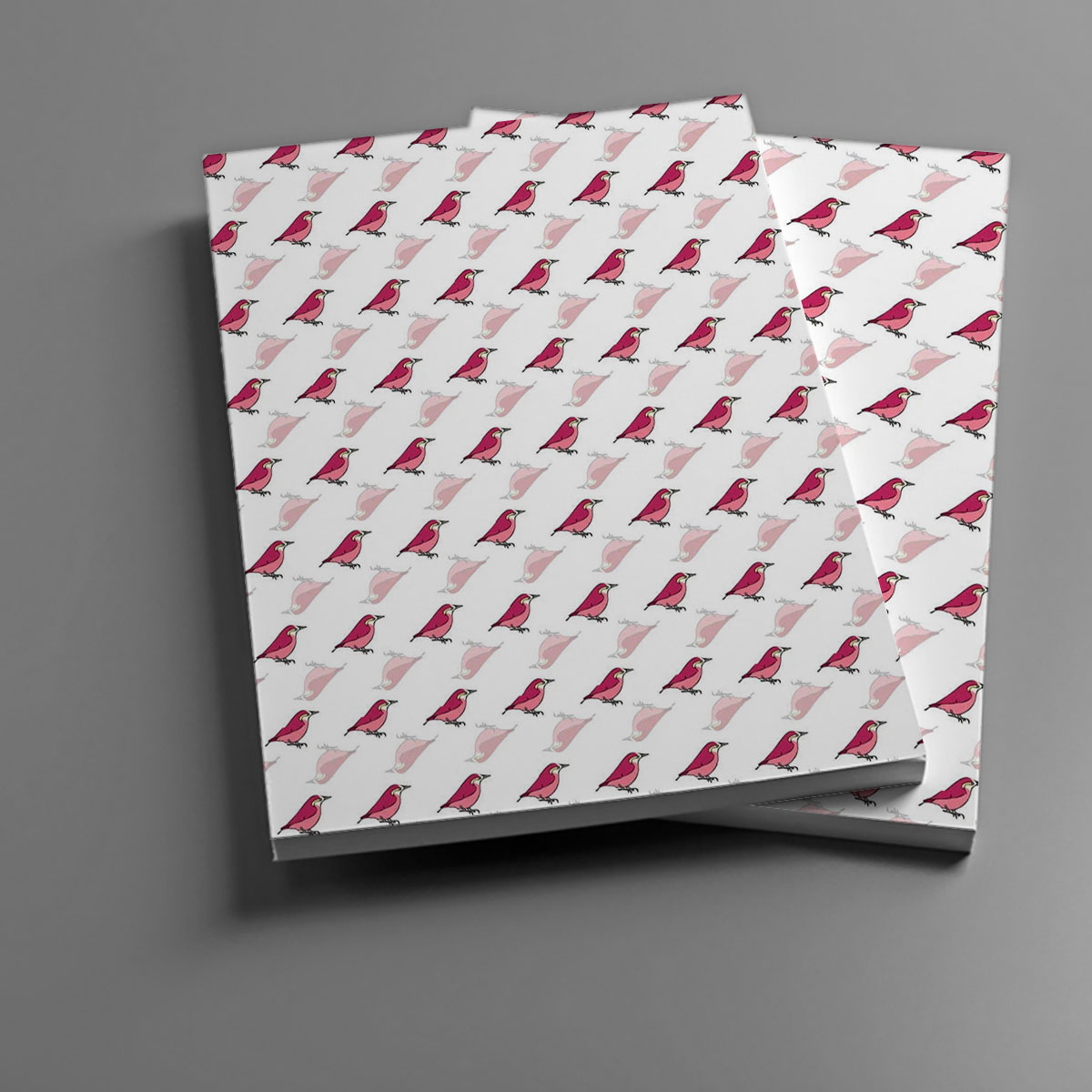 Pink Finch Monogram Notebook