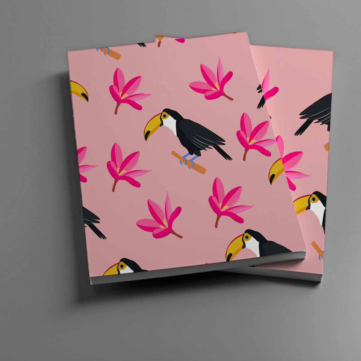 Pink Universe Toucan Notebook