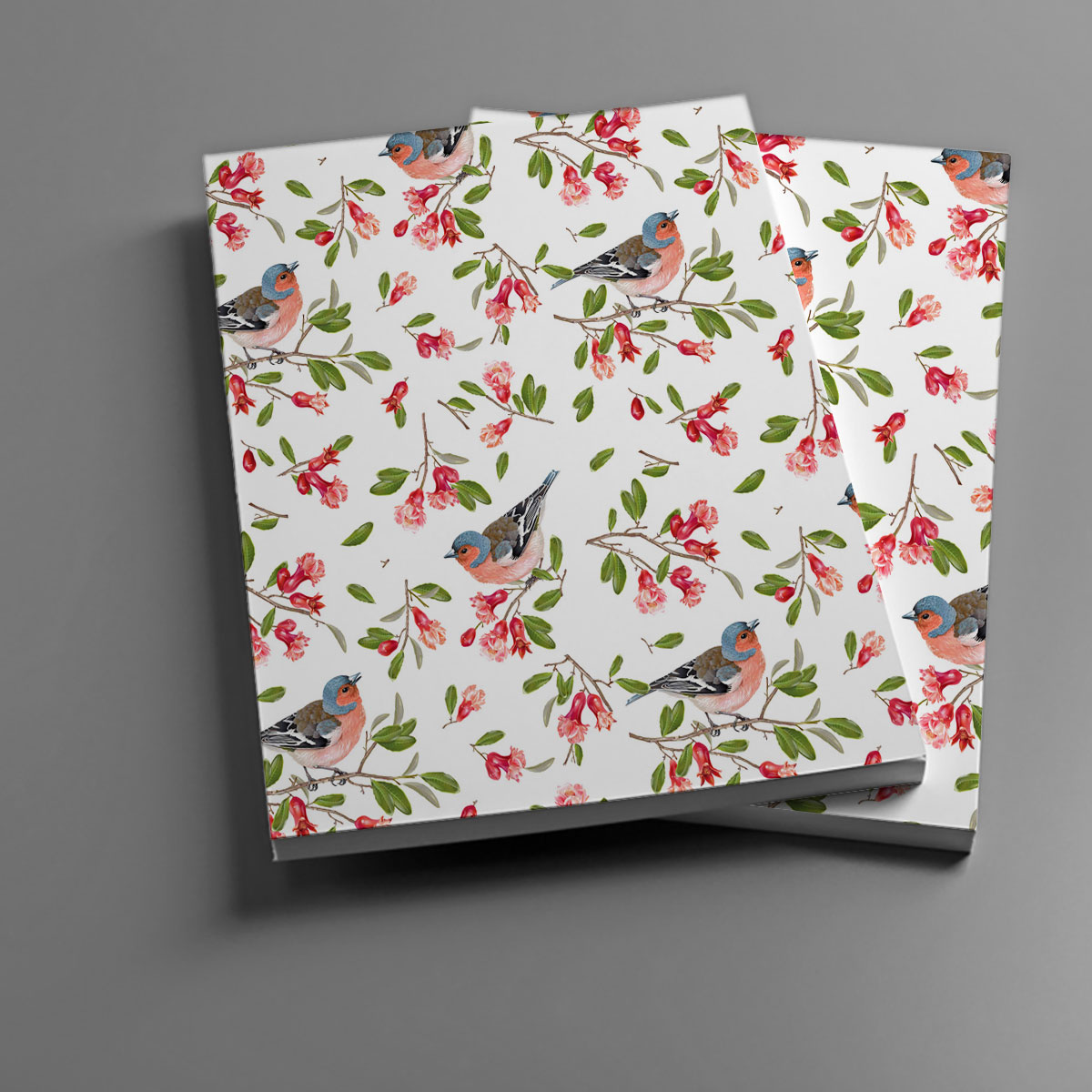 Spring Finch Couple Notebook