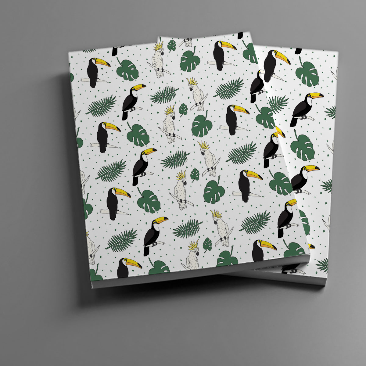 Tropical Toucan On White Background Notebook