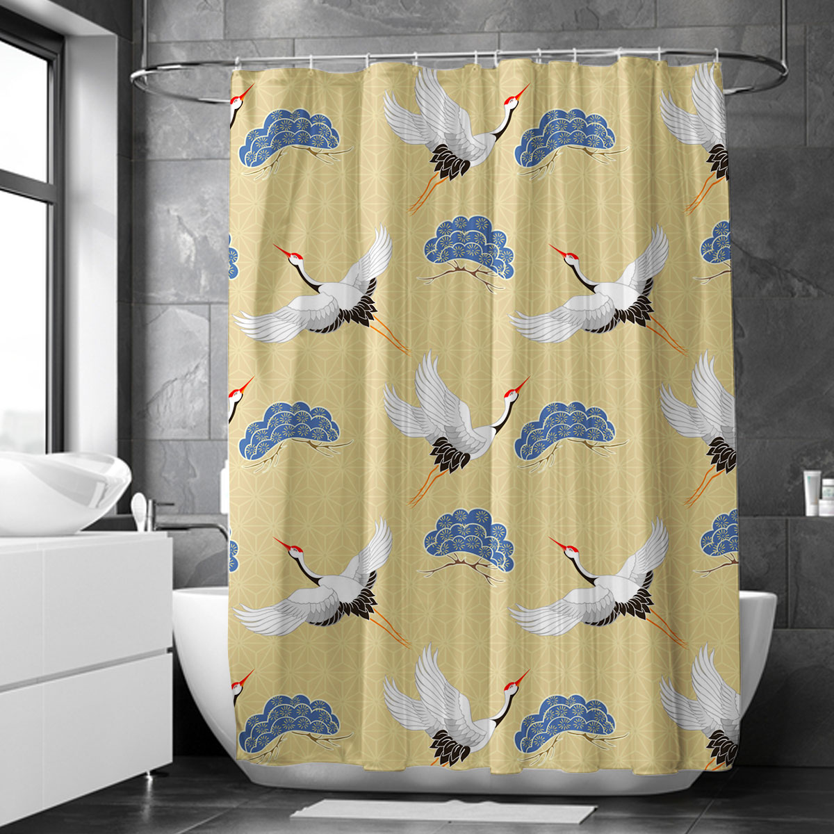 Crane Classic Yellow Sky Shower Curtain