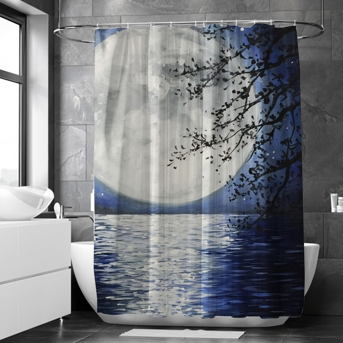 Moon River Shower Curtain