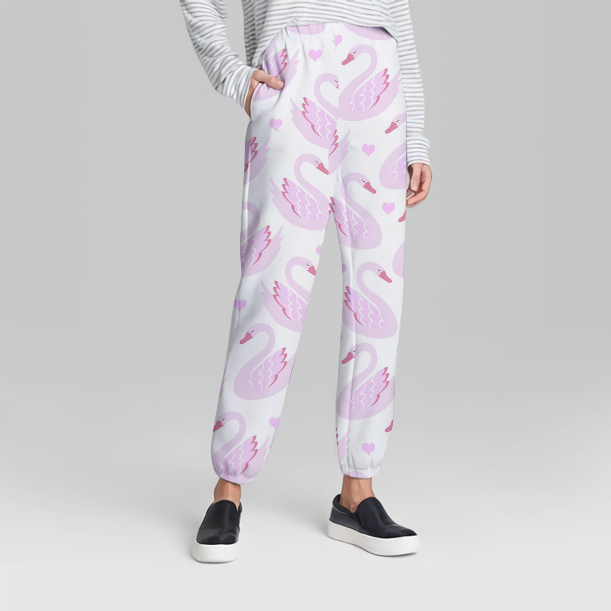 Lovely Pink Swan Sweatpant