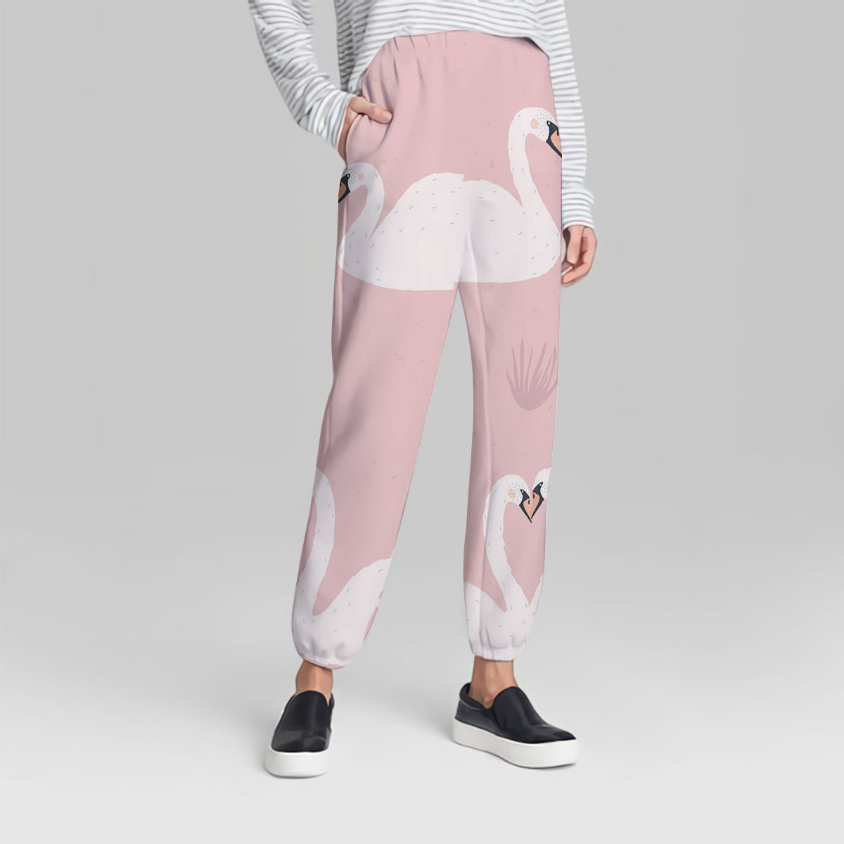 Lovely Swan Couple Sweatpant