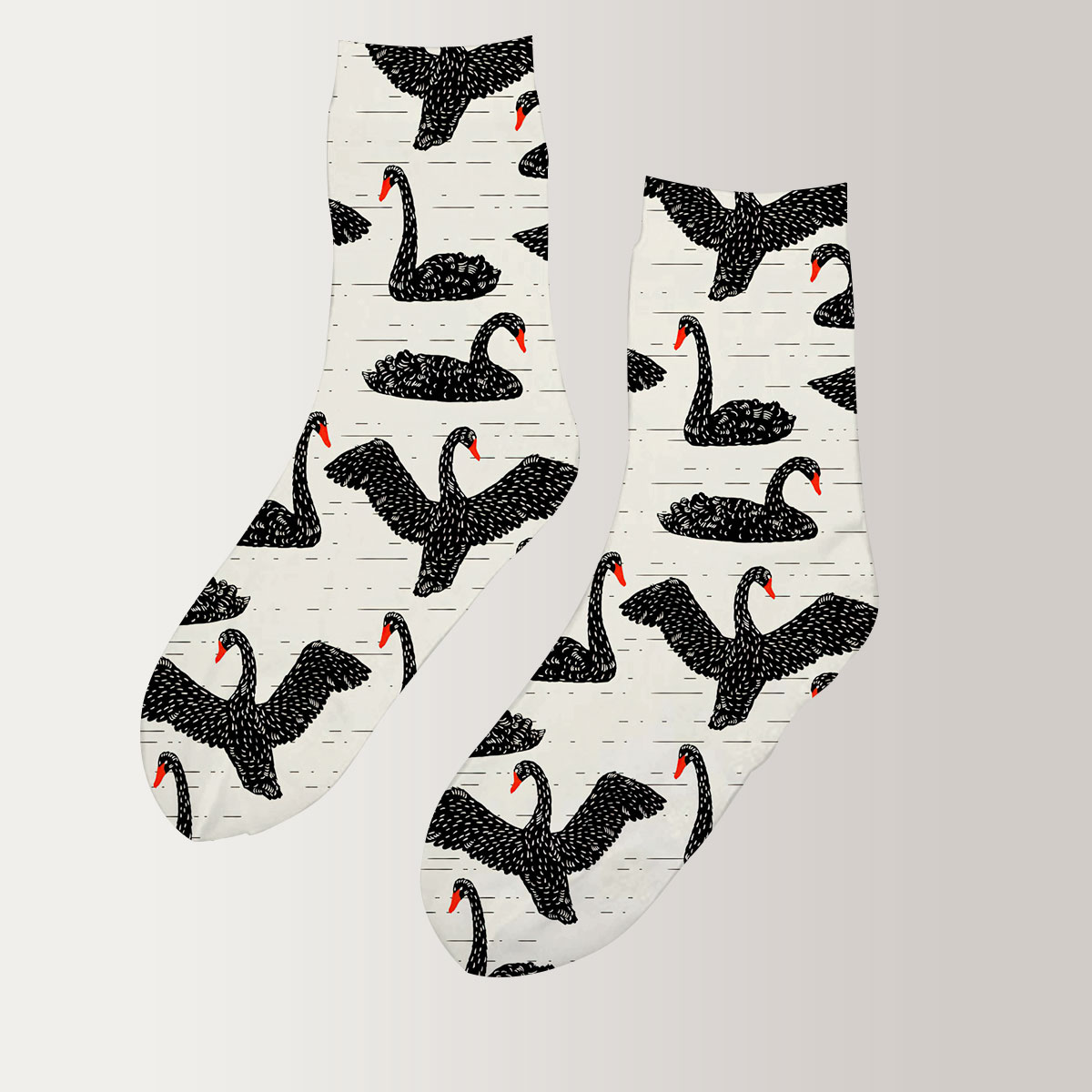 Black Swan Art 3D Socks