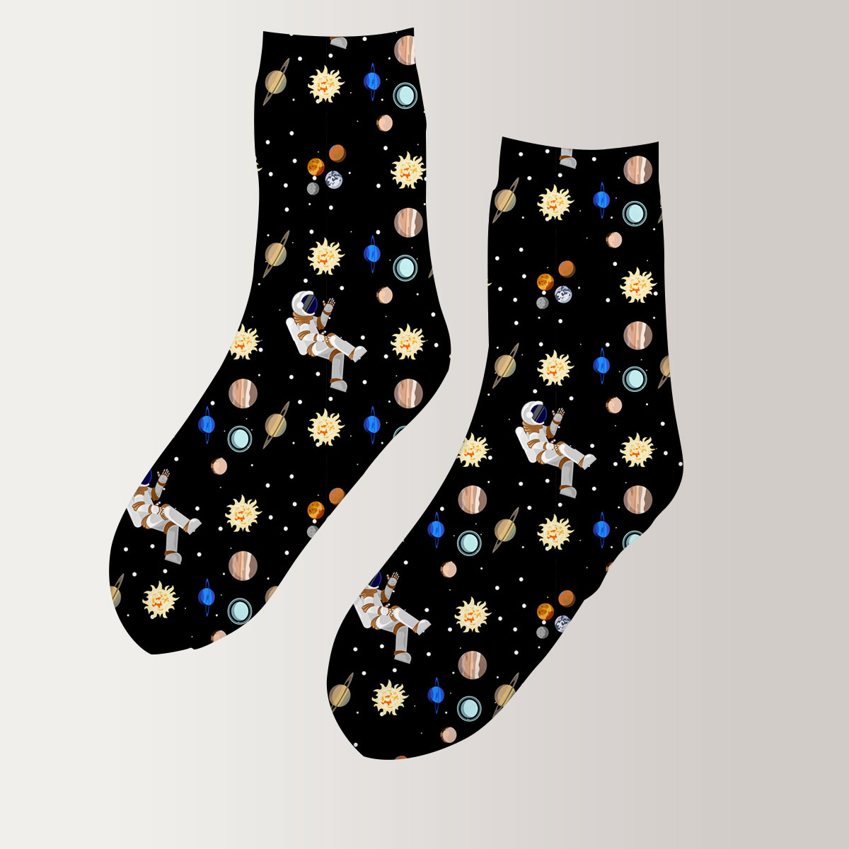 Flying Astronaut 3D Socks