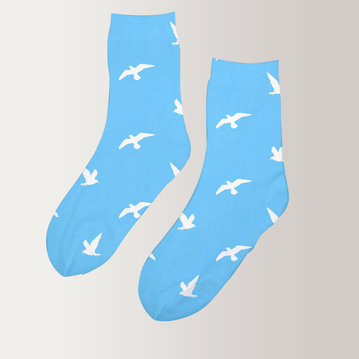 Freedom Sky Seagull Symbol 3D Socks