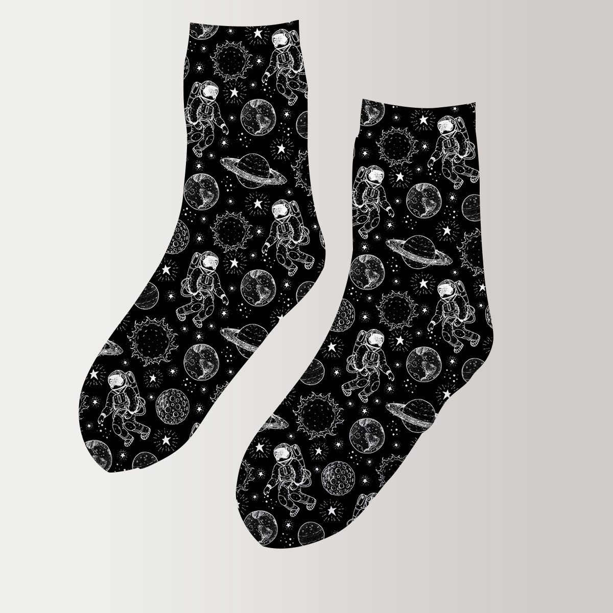 Galaxy Astronaut 3D Socks