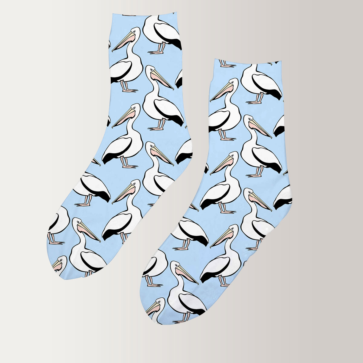 Illustration Pelican 3D Socks
