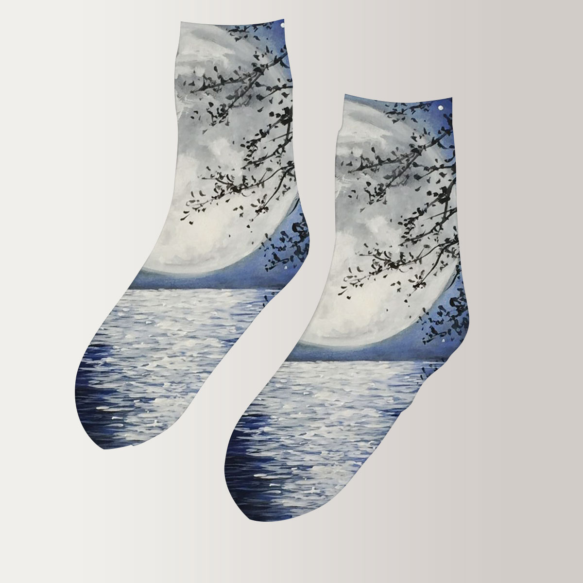 Moon River 3D Socks