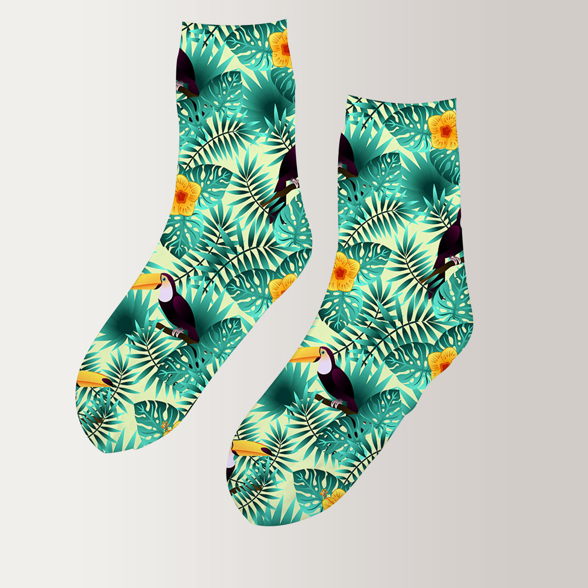 Tropical  Toucan 3D Socks