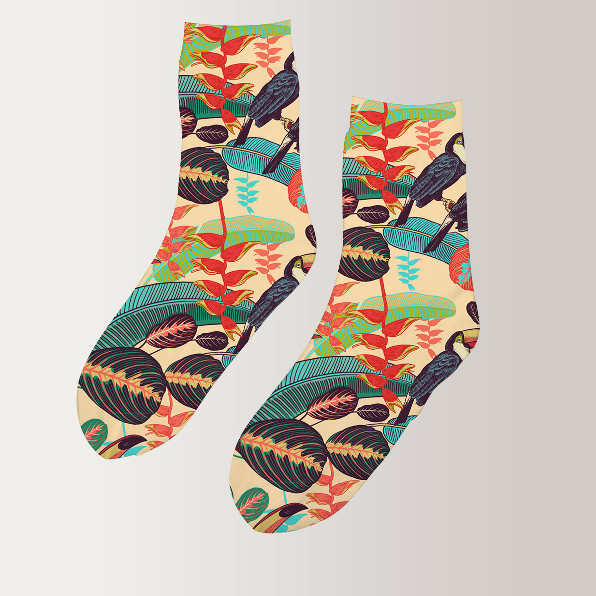 Tropical Toucan 3D Socks